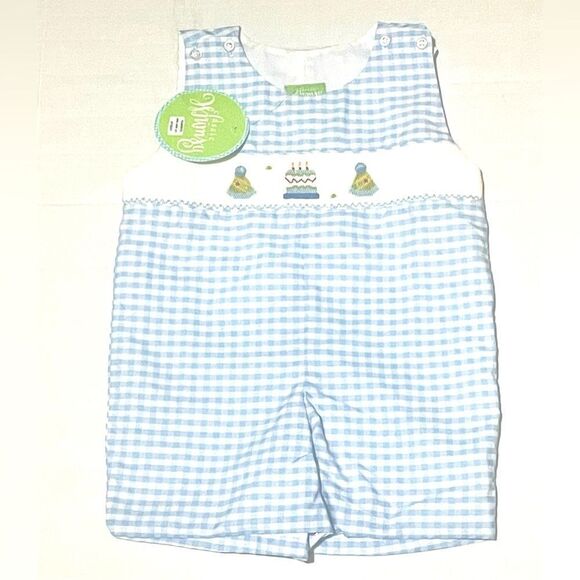 Classic Whimsy Smocked Jon-Jon - Picture 1 of 5